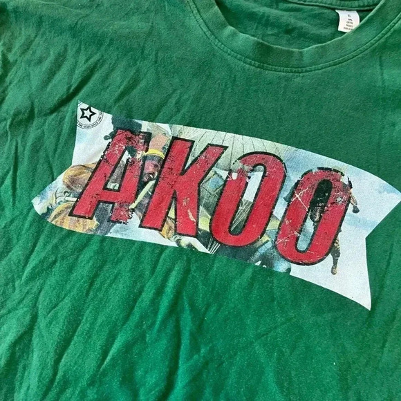 Mens Akoo Green Short Sleeve Tshirt - XL - Picture 2 of 5